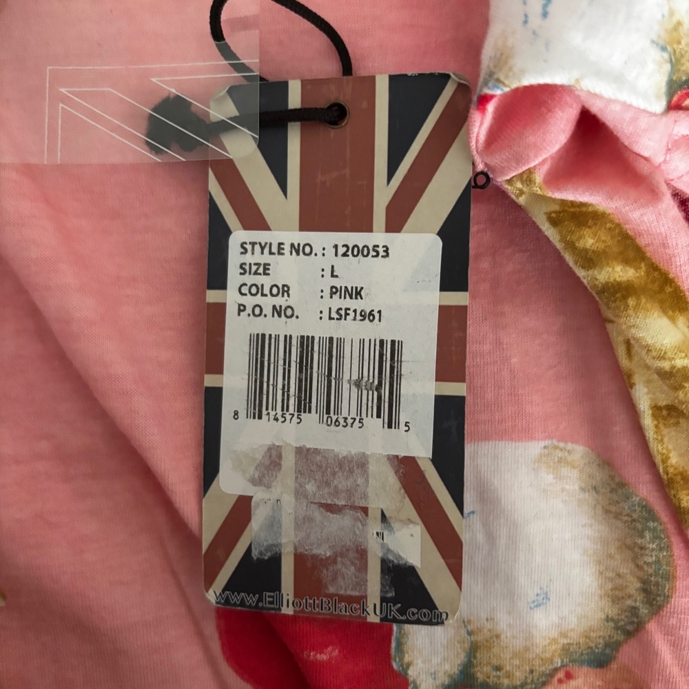 ELLIOTT UK Pink Ice Cream Cone Graphic T-Shirt - Picture 2 of 4